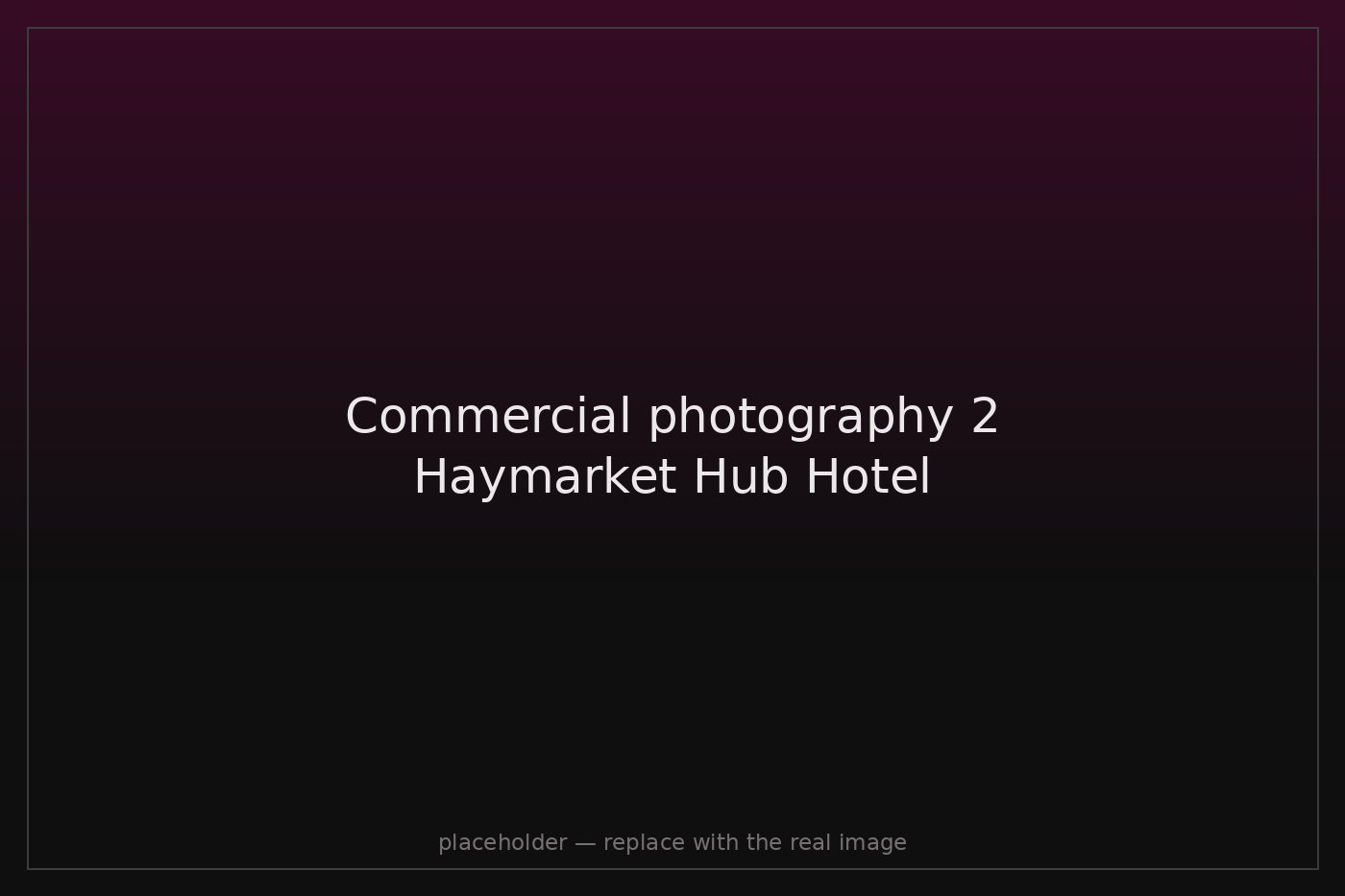 Hotel interior photography Edinburgh