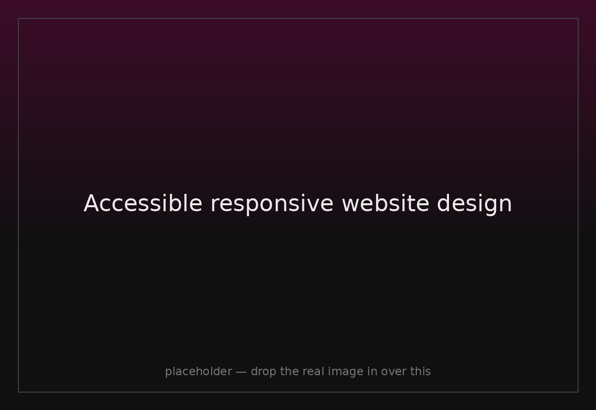 Accessible responsive website design