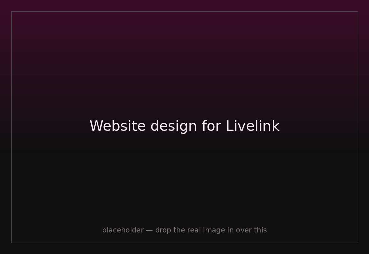Website design for Livelink