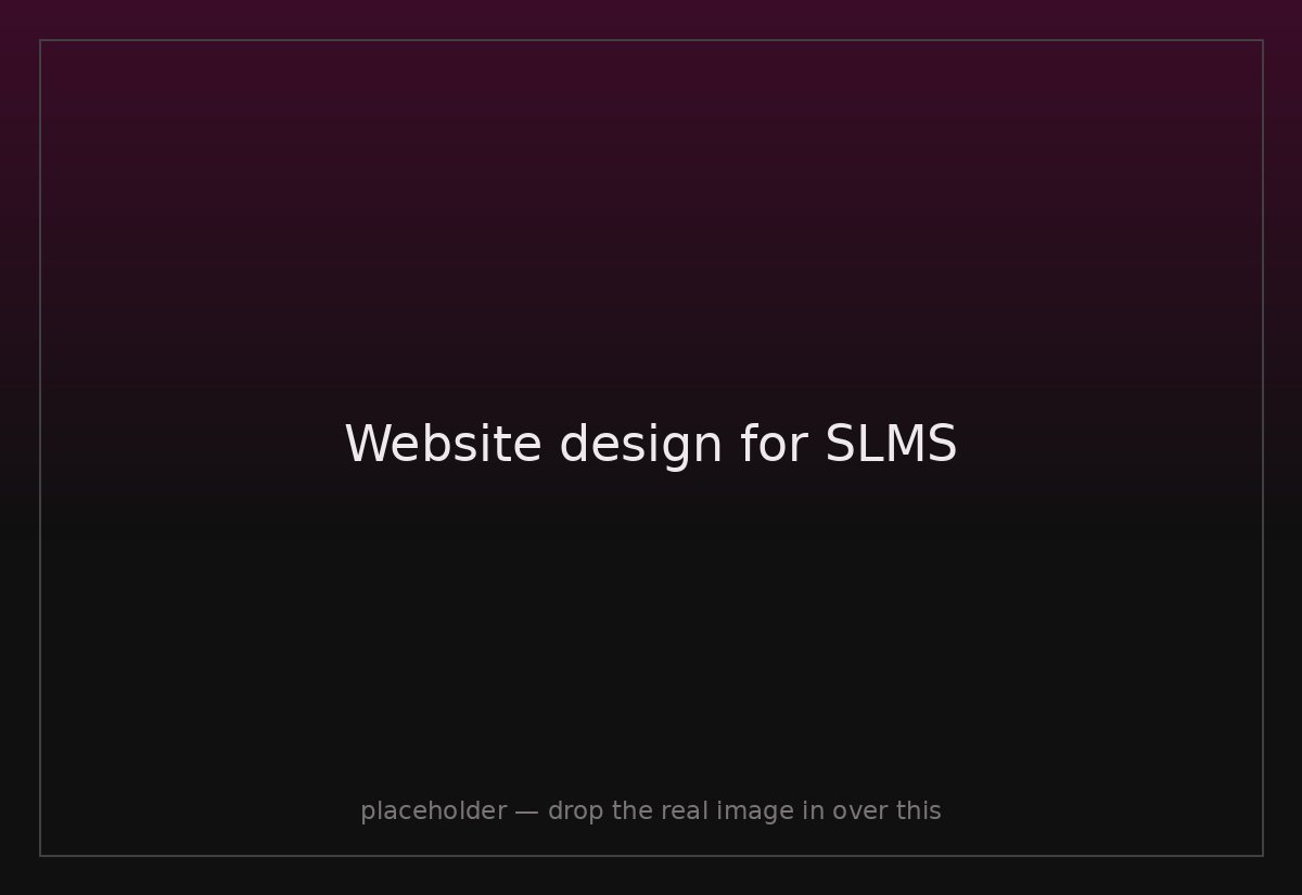 Website design for SLMS