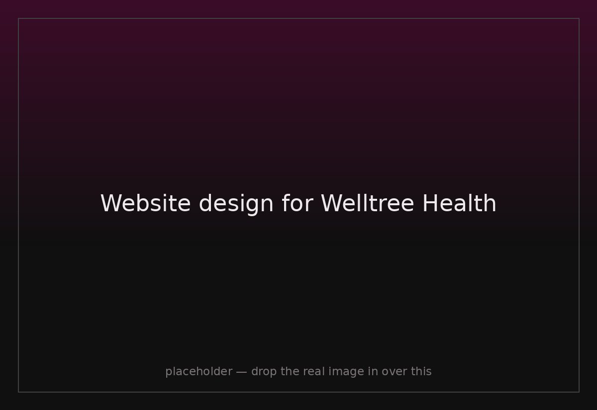 Website design for Welltree Health
